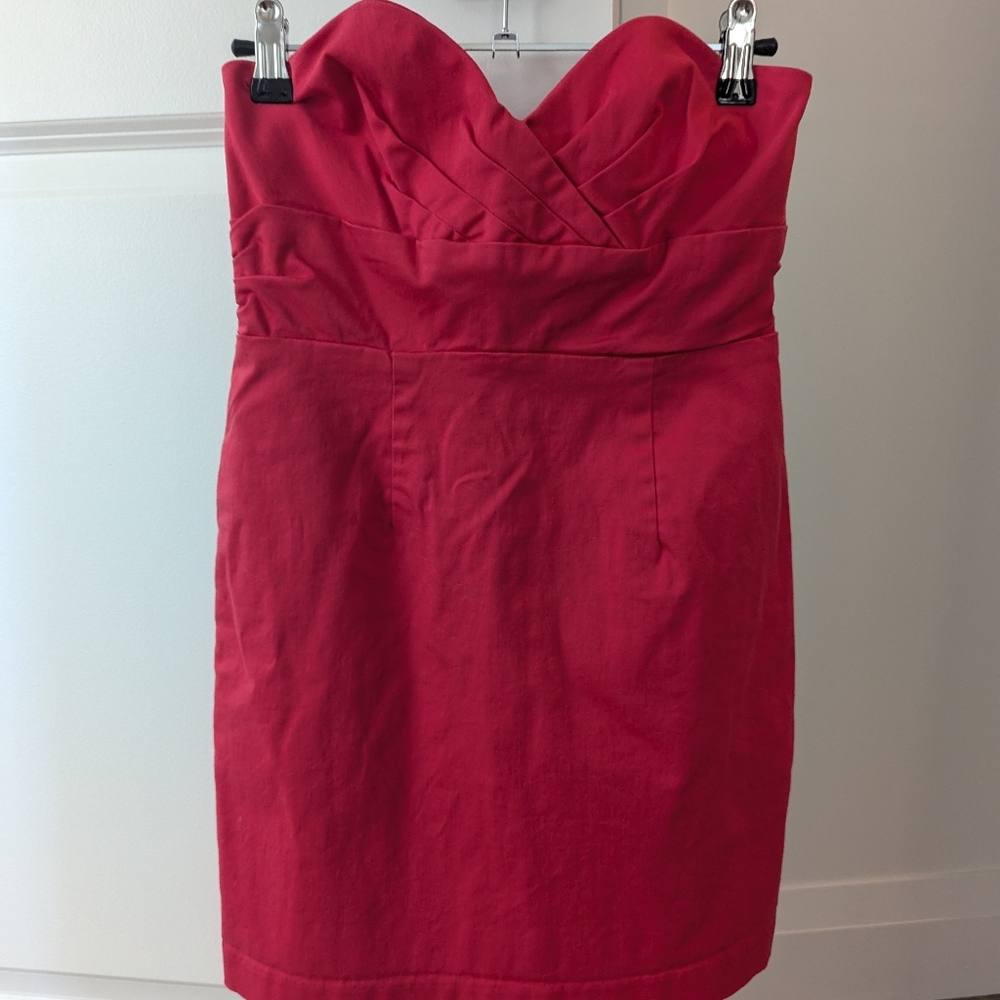 Pink Strapless Dress - Picture 3 of 4